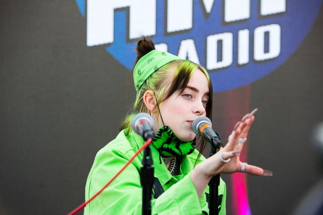 billie eilish at life is beautiful pool party series