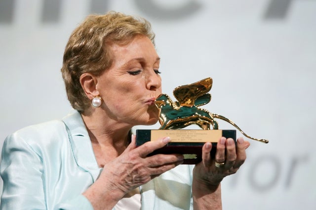 Julie Andrews is awarded the Golden Lion for Lifetime Achievement during the 76th Venice Film Festival 
