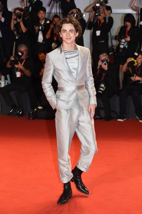 Timothee Chalamet at Venice Film Festival 2019 The King screening