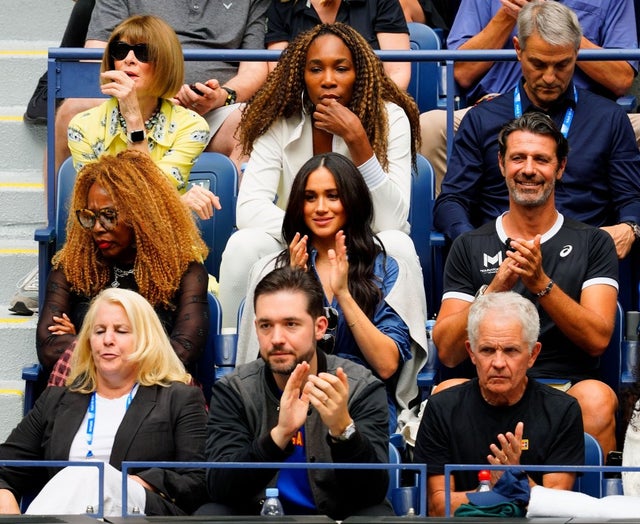 Anna Wintour, Venus Williams, Oracene Price, Meghan, Duchess of Sussex and Alexis Ohanian