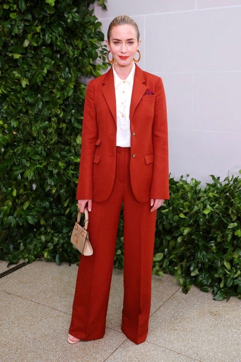 Emily Blunt at Tory Burch NYFW show