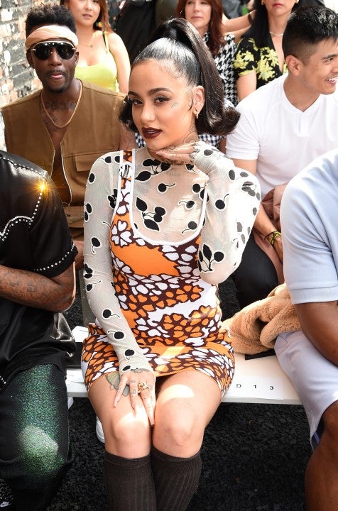 Kehlani at the 3.1 Phillip Lim front row during New York Fashion Week