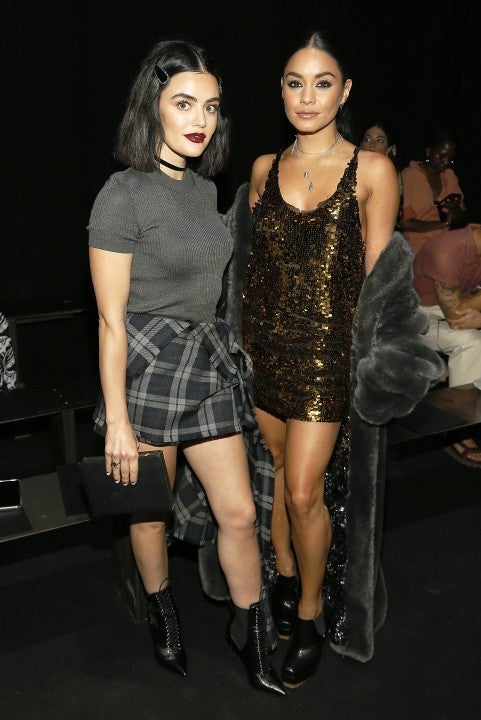 Lucy Hale and Vanessa Hudgens at nyfw