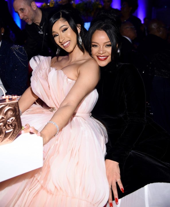 Cardi B and Rihanna at 5th Annual Diamond Ball