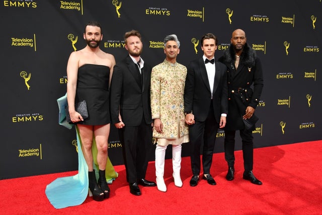 Jonathan Van Ness, Bobby Berk, Tan France, Antoni Porowski and Karamo Brown at 2019 Creative Arts Emmy Awards