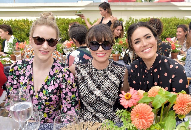 Rachel Brosnahan, Linda Cardellini and Mandy Moore at emmys party