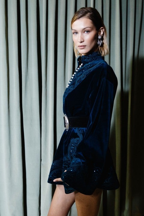 bella hadid at milan fashion week on sept 20