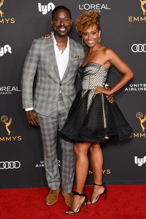 Sterling K. Brown and Ryan Michelle Bathe at emmys party