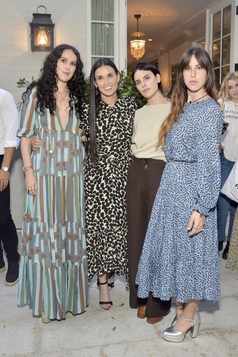 Rumer Wills, Demi Moore, Tallulah Willis and Scout Willis