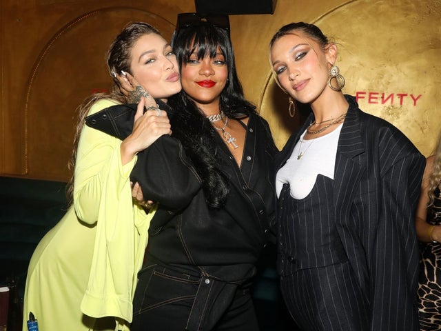 Gigi Hadid, Bella Hadid and Rihanna in paris