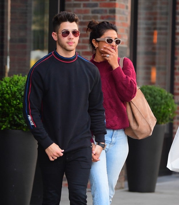 Nick Jonas and Priyanka Chopra Jonas leave lunch in nyc on sept 9