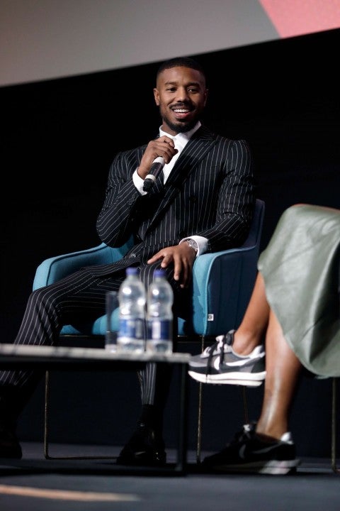 Michael B. Jordan at a Screen Talk Q&A during the BFI London Film Festival on Oct. 6.