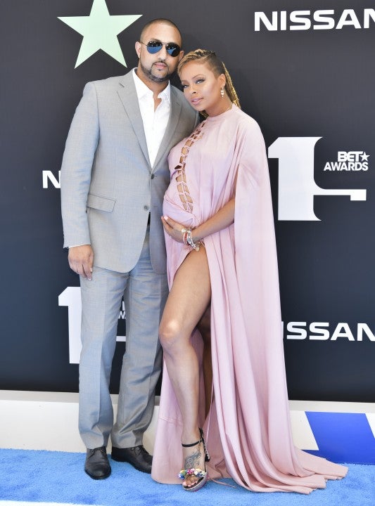 Eva Marcille and Michael Sterling at the 2019 BET Awards 