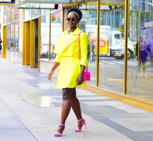 Lupita Nyong'o in seen in Midtown on oct 15