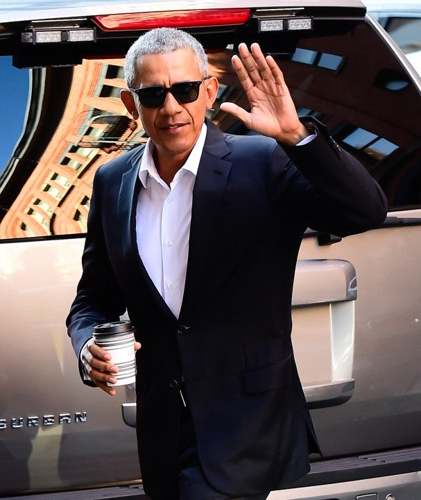 Barack Obama in nyc on oct 21