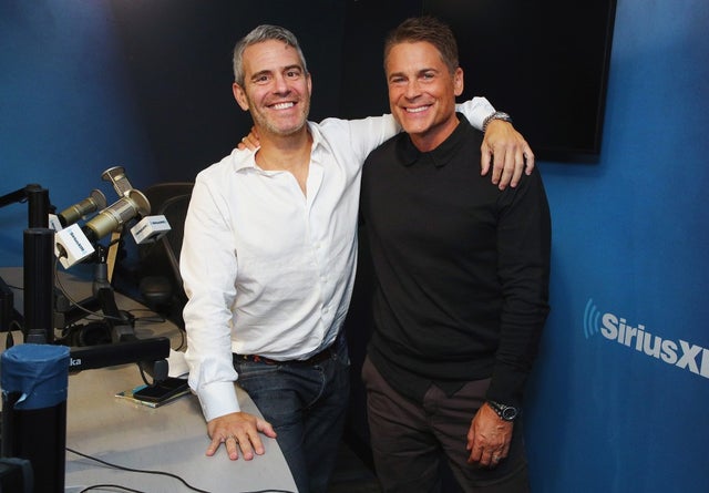 Andy Cohen and Rob Lowe