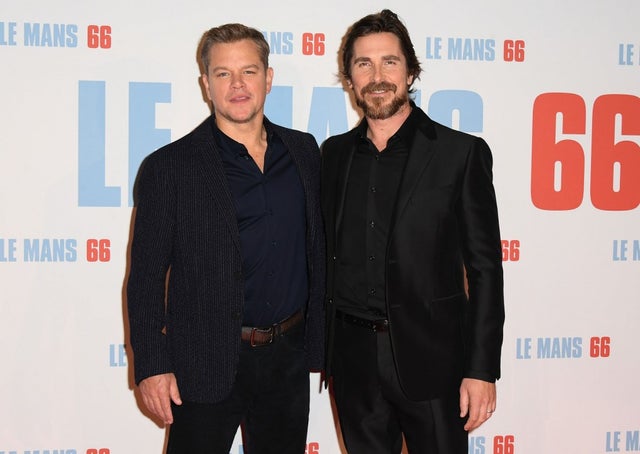 Matt Damon and Christian Bale in paris