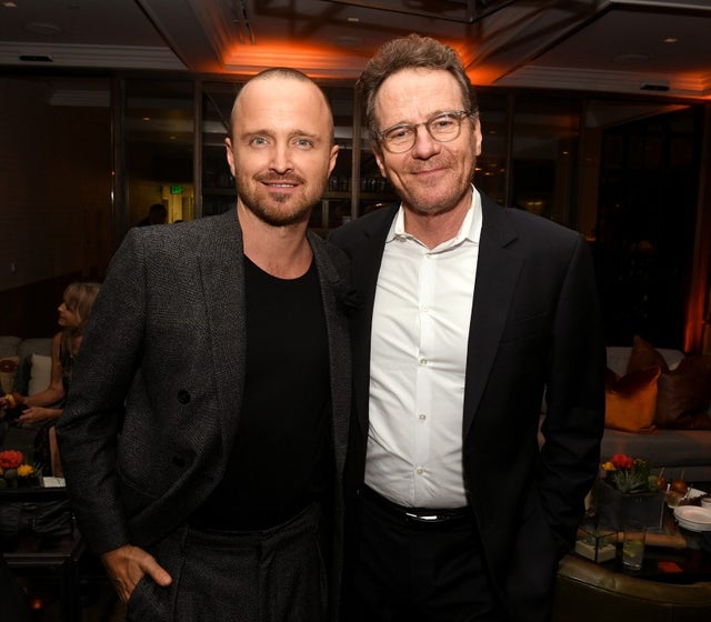 Aaron Paul and Bryan Cranston at El Camino: A Breaking Bad Movie premiere after-party