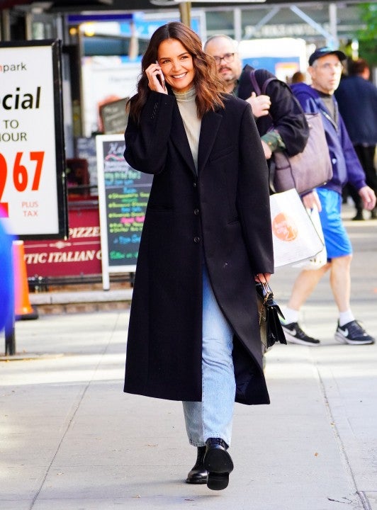 katie holmes in nyc on oct 15