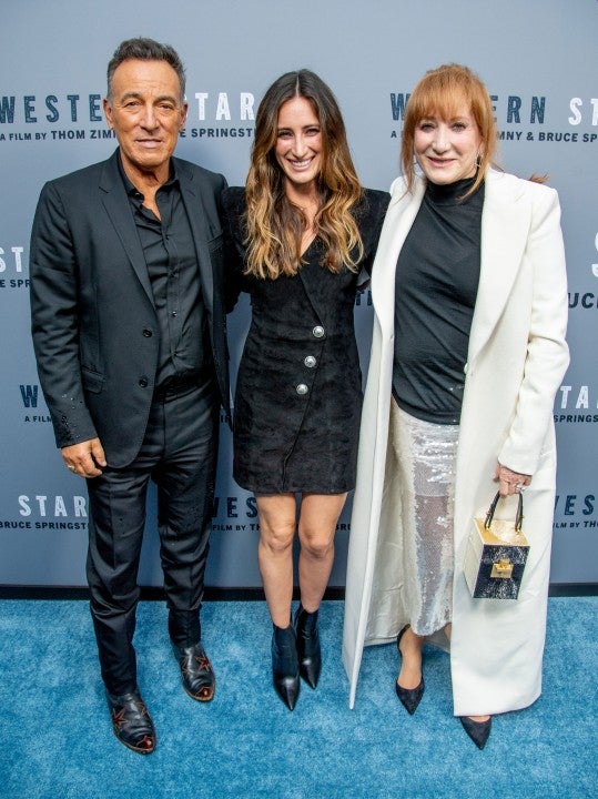 Bruce Springsteen, Jessica Rae Springsteen and Patti Scialfa 