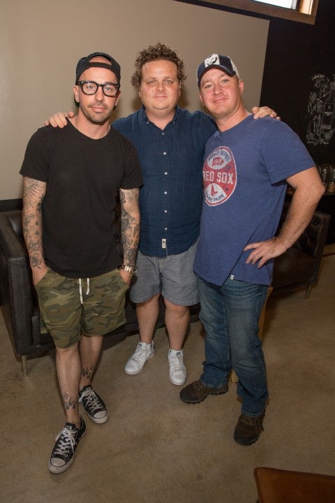 Chauncey Leopardi, Patrick Renna, and Tom Guiry at the Alamo Drafthouse Rolling Roadshow screening of 'Sandlot'