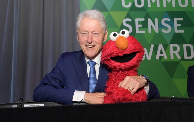 Bill Clinton and elmo