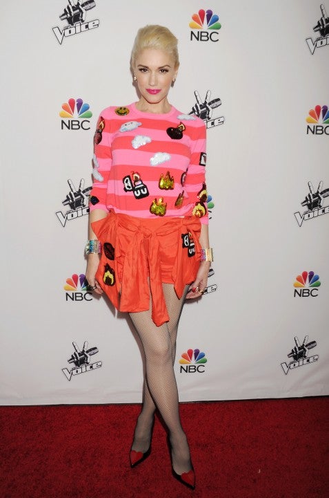 Gwen Stefani at 'The Voice' Season 7 Red Carpet Event in 2014