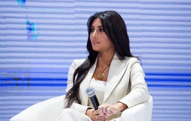 kim kardashian at conference in armenia