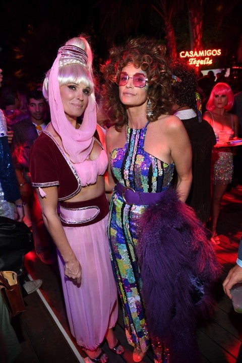 Molly Sims and Cindy Crawford halloween 2019