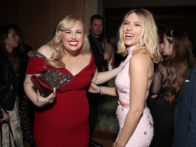 Rebel Wilson and Scarlett Johansson at 'Jojo Rabbit' film premiere afterparty