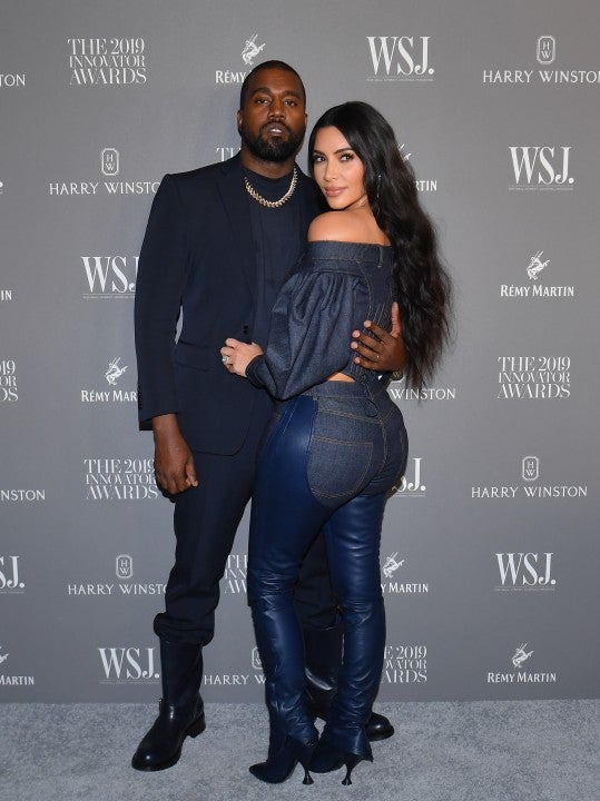 Kanye West and Kim Kardashian West at wsj magazine 2019 innovator awards