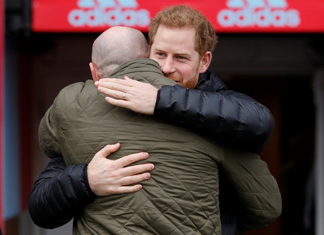 prince harry with former wales rugby captain