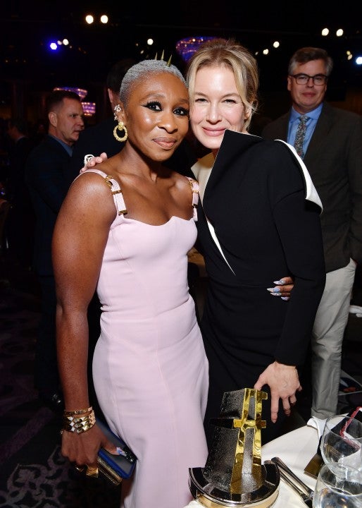 Cynthia Erivo and Renée Zellweger at the 23rd Annual Hollywood Film Awards