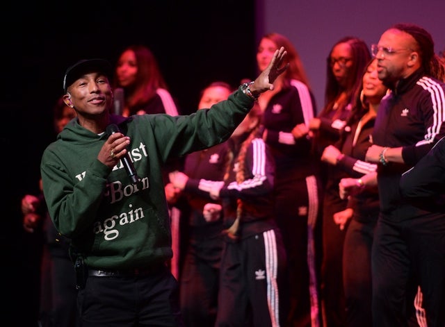 Pharrell Williams performs during Soundcheck: A Netflix Film and Series Music Showcase