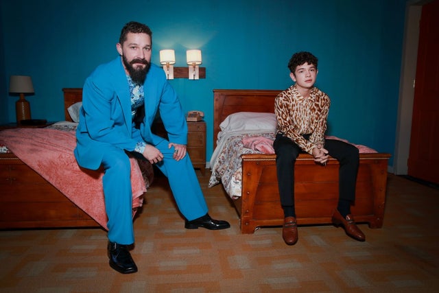 Shia LaBeouf and Noah Jupe at honey boy premiere afterparty