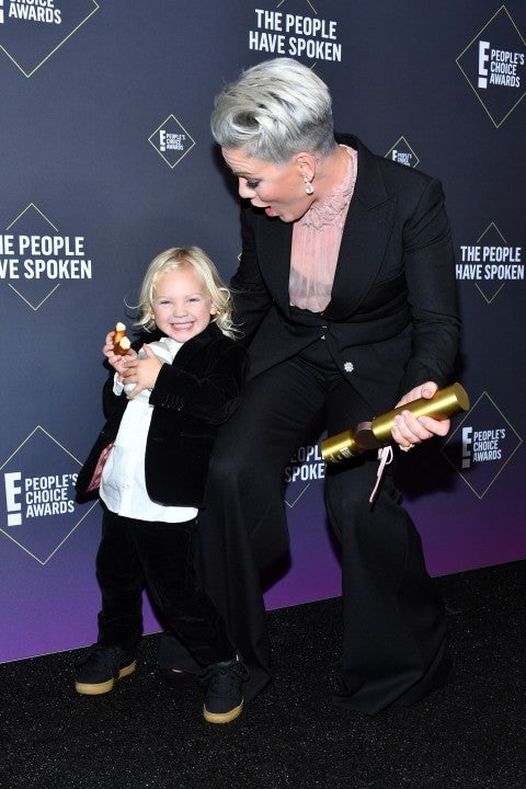 pink and son jameson at PCAs