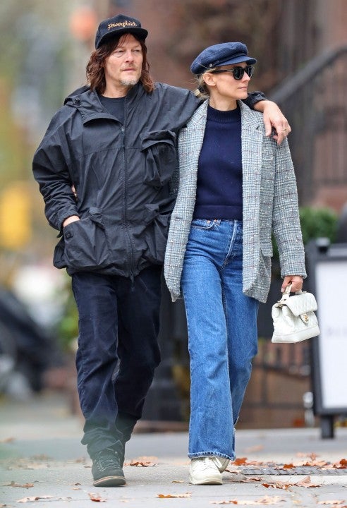 Norman Reedus and Diane Kruger stroll through nyc