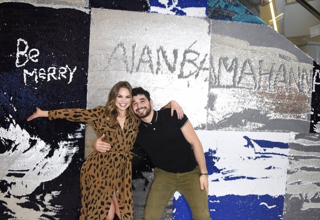 Hannah Brown and Alan Bersten host holiday eats event
