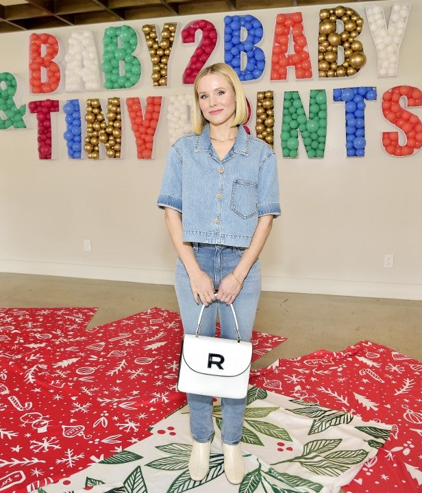 Kristen Bell Hosts The Baby2Baby And Tiny Prints Winter Wonderland event