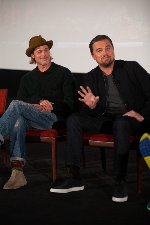 Brad Pitt and Leonardo DiCaprio at ONCE UPON A TIME... IN HOLLYWOOD reunited at the Variety Screening Series Presented by Vudu Q&A 