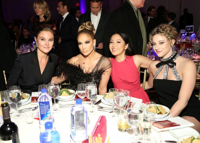 Julia Stiles, Jennifer Lopez, Constance Wu, and Lili Reinhart