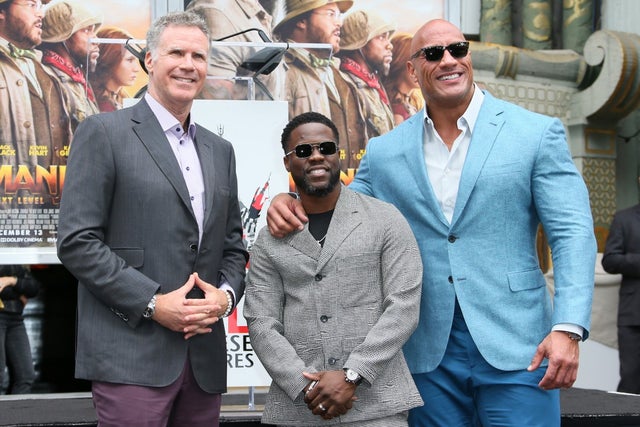 Will Ferrell, Kevin Hart and Dwayne Johnson