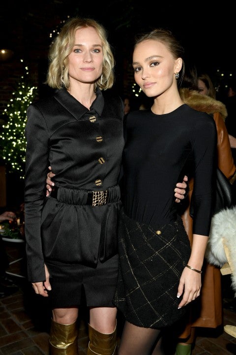 Diane Kruger and Lily-Rose Depp at chanel party
