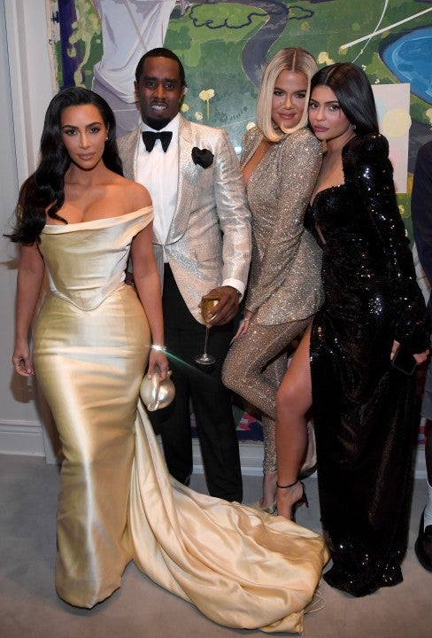 Kim Kardashian West, Sean Combs, Khloe Kardashian and Kylie Jenner 