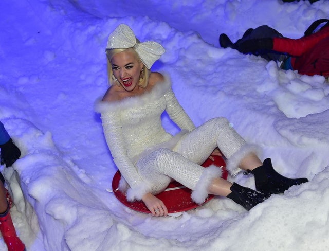 Katy Perry sleigh ride