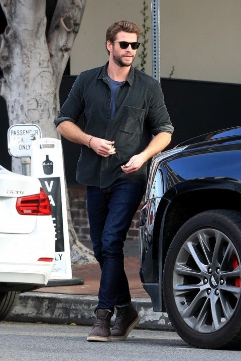 Liam Hemsworth at AOC for lunch