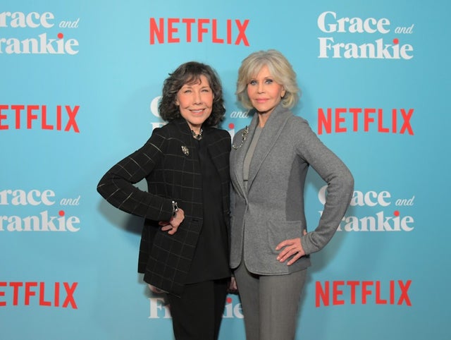 Lily Tomlin and Jane Fonda at grace and frankie 6th season premiere