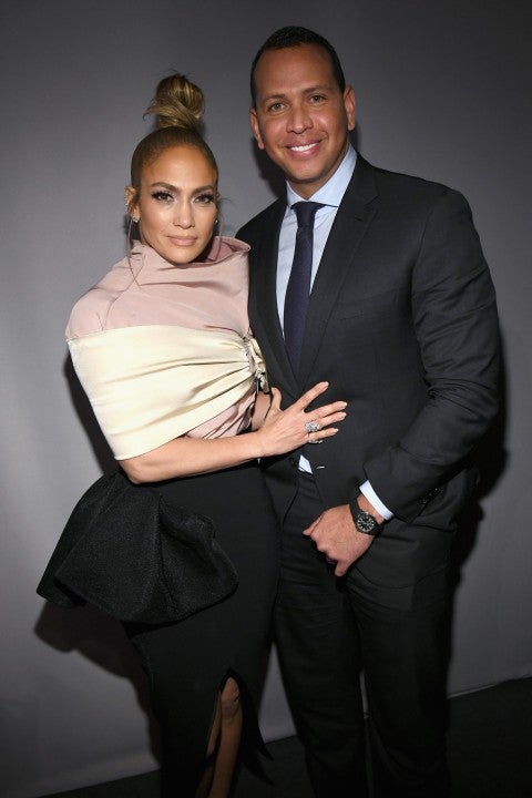 Jennifer Lopez and Alex Rodriguez at ELLE's 25th Annual Women In Hollywood Celebration 