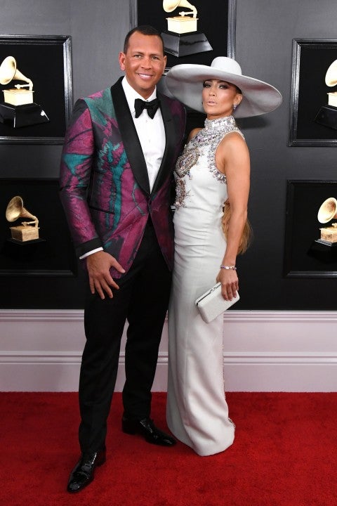 arod and jlo at 2019 grammys