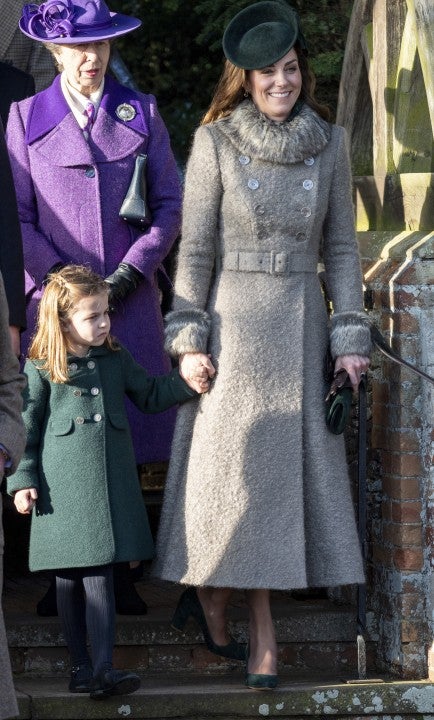 Kate Middleton and Princess Charlotte on xmas 2019